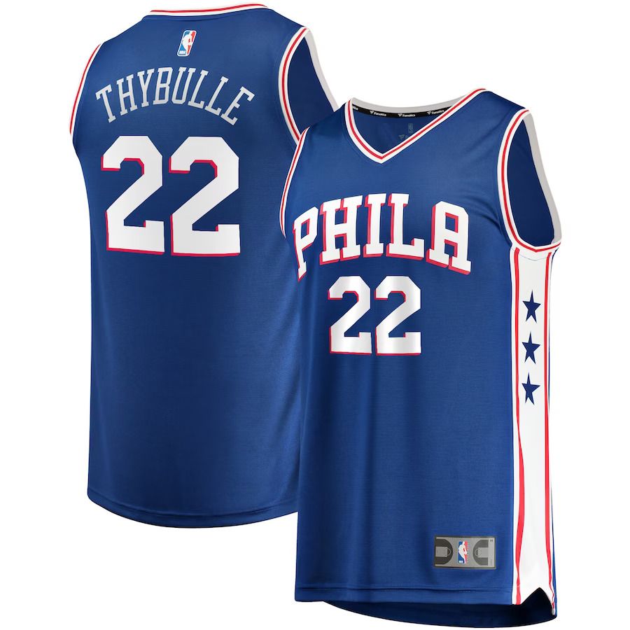 Men Philadelphia 76ers #22 Matisse Thybulle Fanatics Branded Royal Fast Break Replica Player Team NBA Jersey